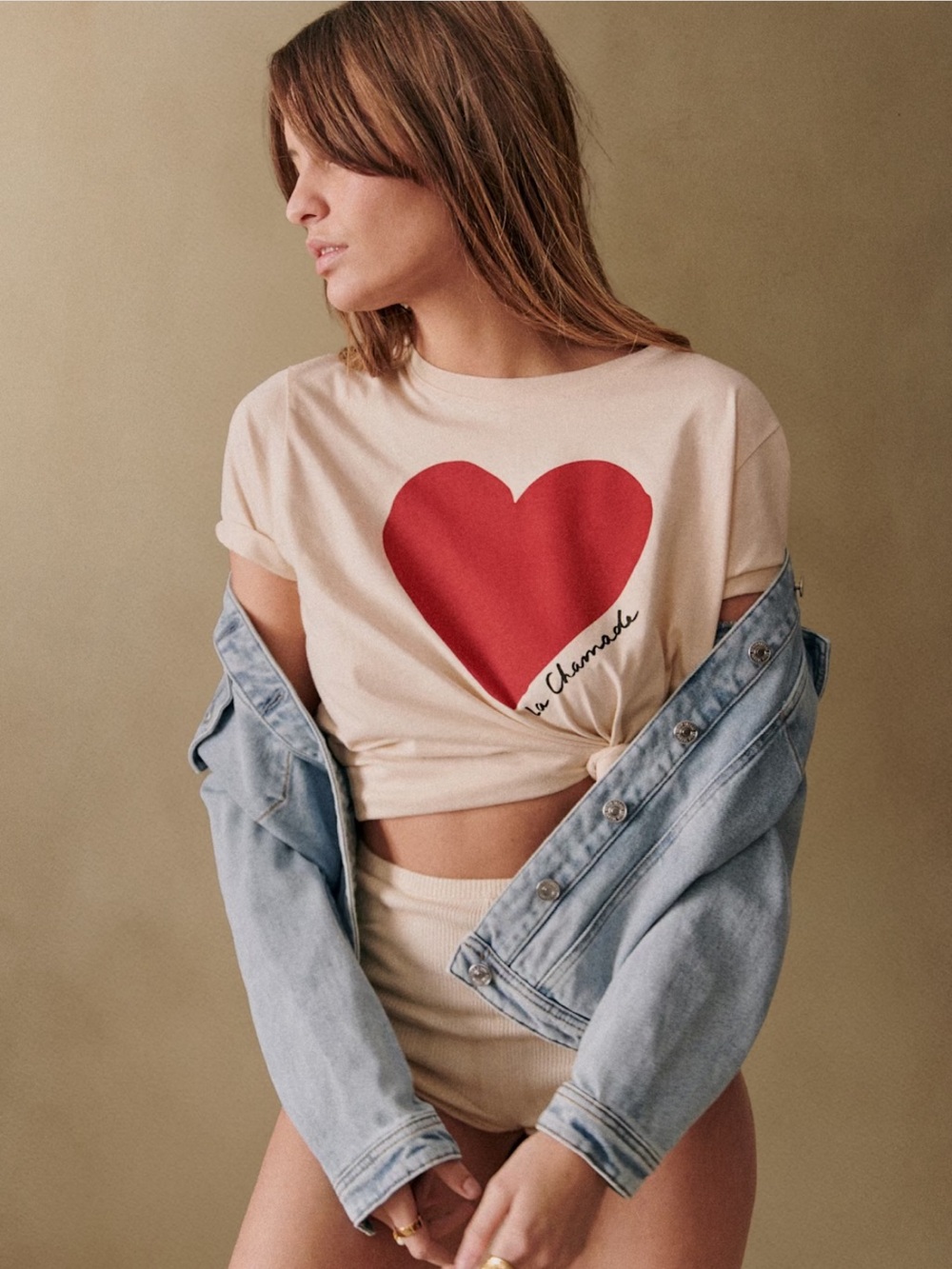 Sezane heart t-shirt
